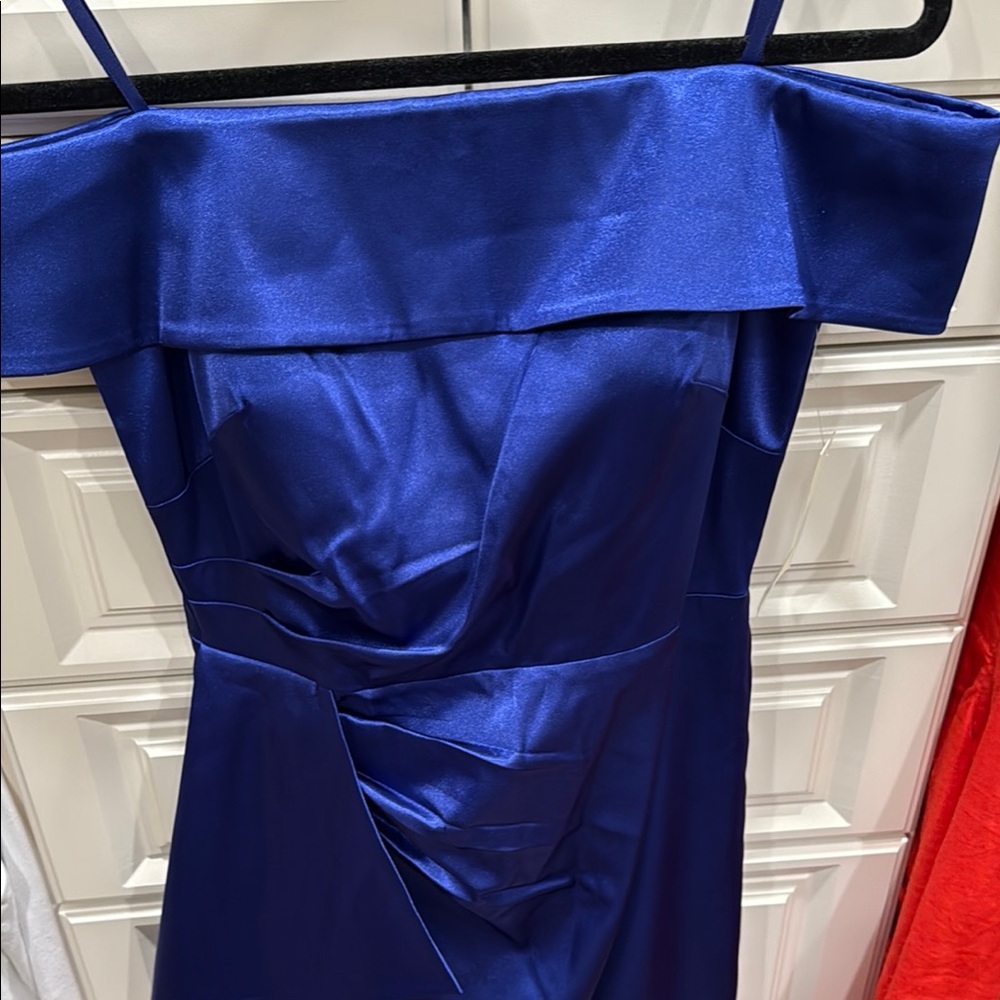 NWT Eliza J Blue Strapless Dress